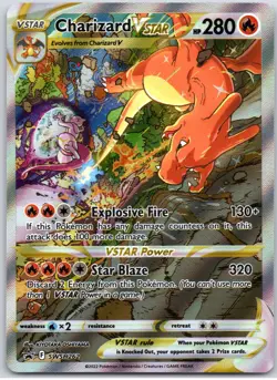 POKEMON TCG CHARIZARD VSTAR SWSH262 PR-SW PROMO SWSH BLACK STAR POKEMON - Image 1
