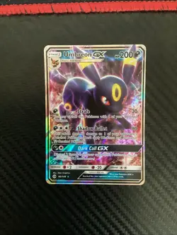 Pokemon TCG Umbreon GX 80/149 Sun & Moon Base Set Holo Near Mint - Image 1