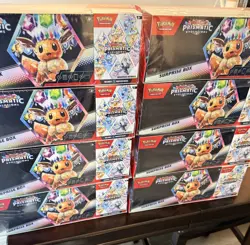 (8) Pokemon Sam's Club Prismatic Evolutions Surprise Box + Booster Bundle Lot - Image 1