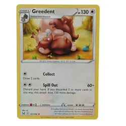 Greedent 151/196 Rare Lost Origin Pokemon TCG - Image 1
