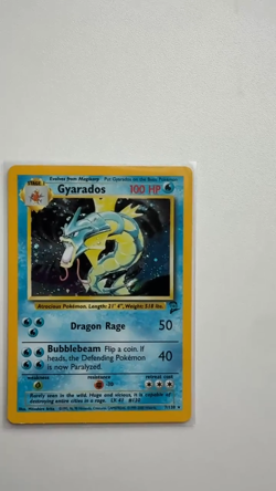CLEAN Pokemon Gyarados Base Set 2 007/130 Cosmos Holo Rare PSA Gradeable - Image 2