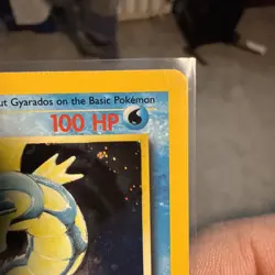CLEAN Pokemon Gyarados Base Set 2 007/130 Cosmos Holo Rare PSA Gradeable - Image 5