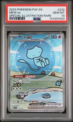 Pokemon Mew ex 232/091 SV: Paldean Fates Special Illustration Rare Holo PSA 10 - Image 2