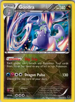 Goodra 77/119 XY - Phantom Forces Pokemon TCG LP-NM - Image 1