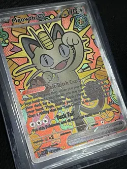 Meowth ex 121/088 ENGLISH Special Illustration Rare - Perfect Order SIR Pokemon - Image 2