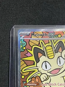 Meowth ex 121/088 ENGLISH Special Illustration Rare - Perfect Order SIR Pokemon - Image 3