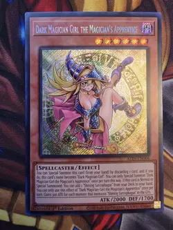 Dark Magician Girl the Magician's Apprentice ALIN-EN004 Secret Rare 1st Ed LP - Image 1