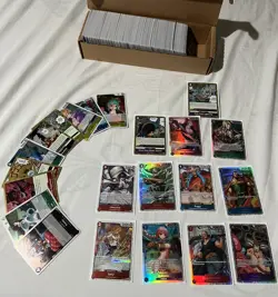 One Piece 500+ Cards Bulk Lot TCG Mixed Cards Near Mint ENGLISH +12 Holo& 10Foil - Image 1