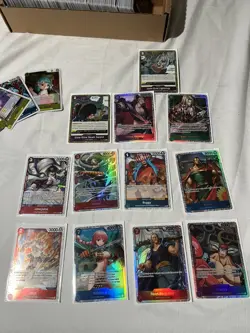 One Piece 500+ Cards Bulk Lot TCG Mixed Cards Near Mint ENGLISH +12 Holo& 10Foil - Image 2