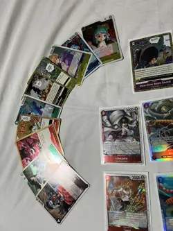 One Piece 500+ Cards Bulk Lot TCG Mixed Cards Near Mint ENGLISH +12 Holo& 10Foil - Image 3