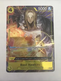 BASIL HAWKINS - One Piece OP10-109 - AA Alt Art Rare R - Premium Booster Vol. 2 - Image 1