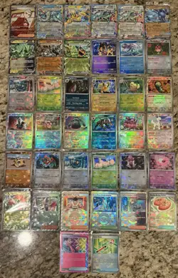 Pokemon Prismatic Evolutions Full Art, EX, MegaBall, PokeBall - Lot Of 38 Cards - Image 2