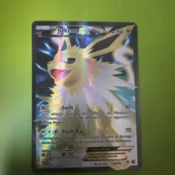 Pokemon TCG Jolteon EX Holo Basic Lightning 28a/83 160 HP 30 70 Card Stock - Image 1