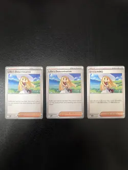 3x Lillies Determination 119/132 (2 Eng & 1 Jap) Mega Evolution Pokemon Card NM - Image 1