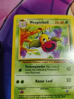 NM+ Weepinbell Jungle 48/64 Pokemon Card | EXCELLENT - Image 1