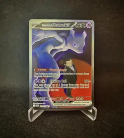 Pokemon TCG Team Rockets Mewtwo EX Full Art English Edition Card 281/217 - Image 1