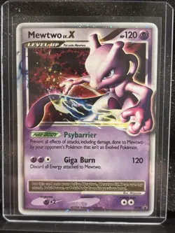 Pokemon TCG Mewtwo LV.X Black Star Promo DP28 Holo Card - Image 2