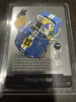 Energy Marker E-76 Silver Manga Booster 02 Dragon Ball Card English - Image 1