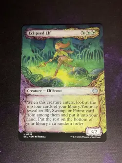 MTG * Eclipsed Elf (Showcase) Lorwyn Eclipsed * 1X * NM - Image 1