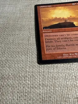 MTG Obliterate, Light Play, English Invasion - Image 2