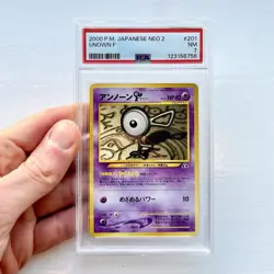 Pokemon 2000 Unown F Card PSA Graded Retro Rare Neo 2 Discovery Pocket Monsters - Image 3