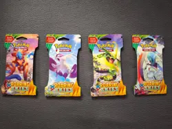 Pokemon XY Roaring Skies Booster Sleeved Pack Art Set (4 Packs) Sealed - Image 1