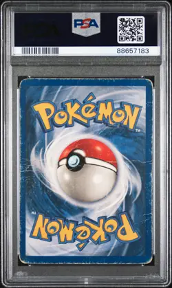 PSA 1 Hitmonchan 7/102 Holo Rare Base Set 4th Print 1999-2000 Pokemon card POP 5 - Image 3