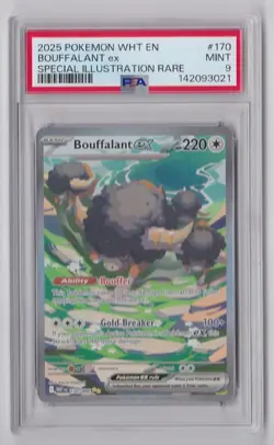 Bouffalant ex #170 Pokemon White Flare PSA 9 - Image 1