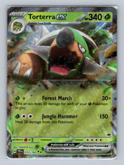 Torterra EX 012/162 TEF sv05 Temporal Forces Double Rare Pokemon TCG NM - Image 1