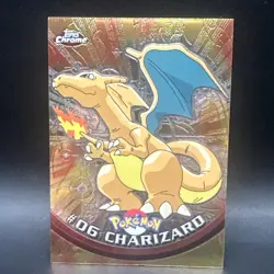 1999 Charizard #06 Pokemon Topps Chrome FOIL Card - Image 1