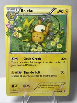 Pokemon TCG Raichu Generations Radiant Collection Card #RC9/RC32 LP - Image 1