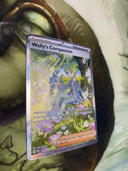 Wally's Compassion 186/132 Me01: Mega Evolution Holo Pokemon Card Nm - Image 3