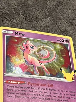 Pokemon Mew Celebrations Holo Rare Card 011/025 2021 TCG MM - Image 2