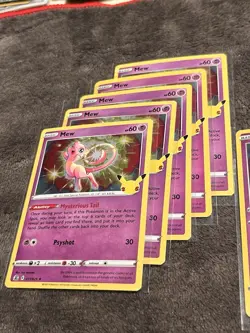 Pokemon Mew Celebrations Holo Rare Card 011/025 2021 TCG MM - Image 4