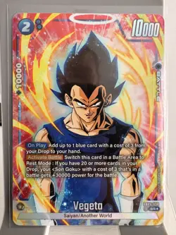 Vegeta FB05-038 Alternate Art New Adventure Dragon Ball Super TCG Card - Image 1