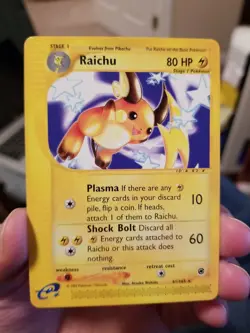 Raichu - 61/165 Expedition Base Set - Rare Pokemon Card - Near Mint - Image 1