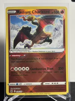 Pokemon TCG Radiant Charizard Crown Zenith Holo Card 020/159 NM Condition - Image 1