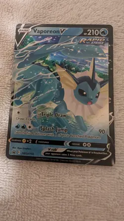 Vaporeon V SWSH150 SWSH: Sword & Shield Promo Cards Holo - Image 1