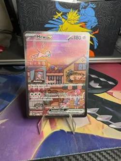 Pokemon TCG Mew EX 053 Black Star Promo Scarlet & Violet 151 Card - Image 1