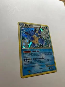 2010 Pokemon, HGSS Unleashed Promos, #13/95 Blastoise, Cracked Ice Holo Rare - Image 2
