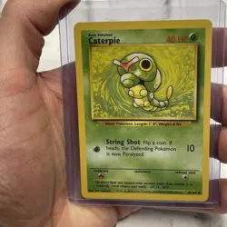 Pokemon Base Set WOTC Common - Caterpie 45/102 - Vintage Pokemon Vtg Card NM/MT - Image 1