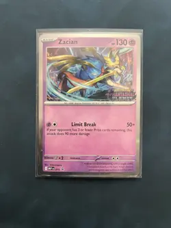 The Pokemon Company Zacian [Staff] 015 Mega Evolution Promo Prerelease Holo 130… - Image 1