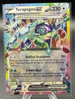 Terapagos ex 128/142 Sv07: Stellar Crown Holo Pokemon TCG - Image 1