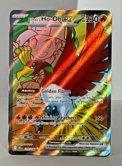 Pokemon TCG Ethan's Ho-Oh EX 209/182 Full Art, Destined Rivals 209/182 Near Mint - Image 1