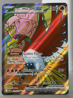 Pokemon TCG Ethan's Ho-Oh EX 209/182 Full Art, Destined Rivals 209/182 Near Mint - Image 4