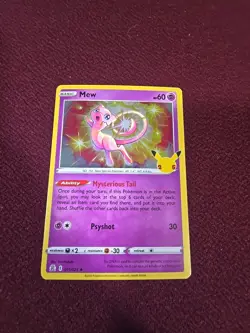 Mew 011/025 Celebrations 25th Anniversary Holo Pokemon TCG - Image 1