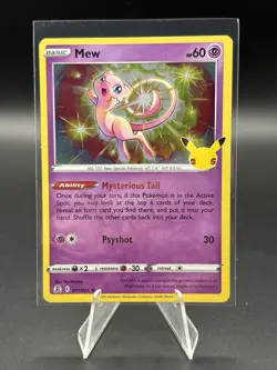 Pokemon Mew 011/025 Celebrations Holo Rare Pack Fresh - Image 1