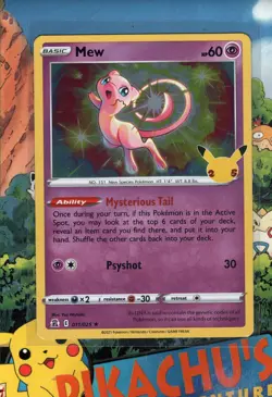Pokemon TCG Mew 011/025 Celebrations Holo NM/M - Image 1