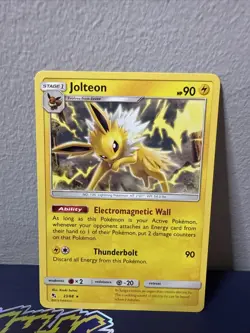 Pokemon Jolteon 23/68 Sun & Moon Hidden Fates Rare - Image 1