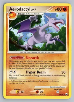 AERODACTYL 13/99 RARE ARCEUS POKEMON MP - Image 1